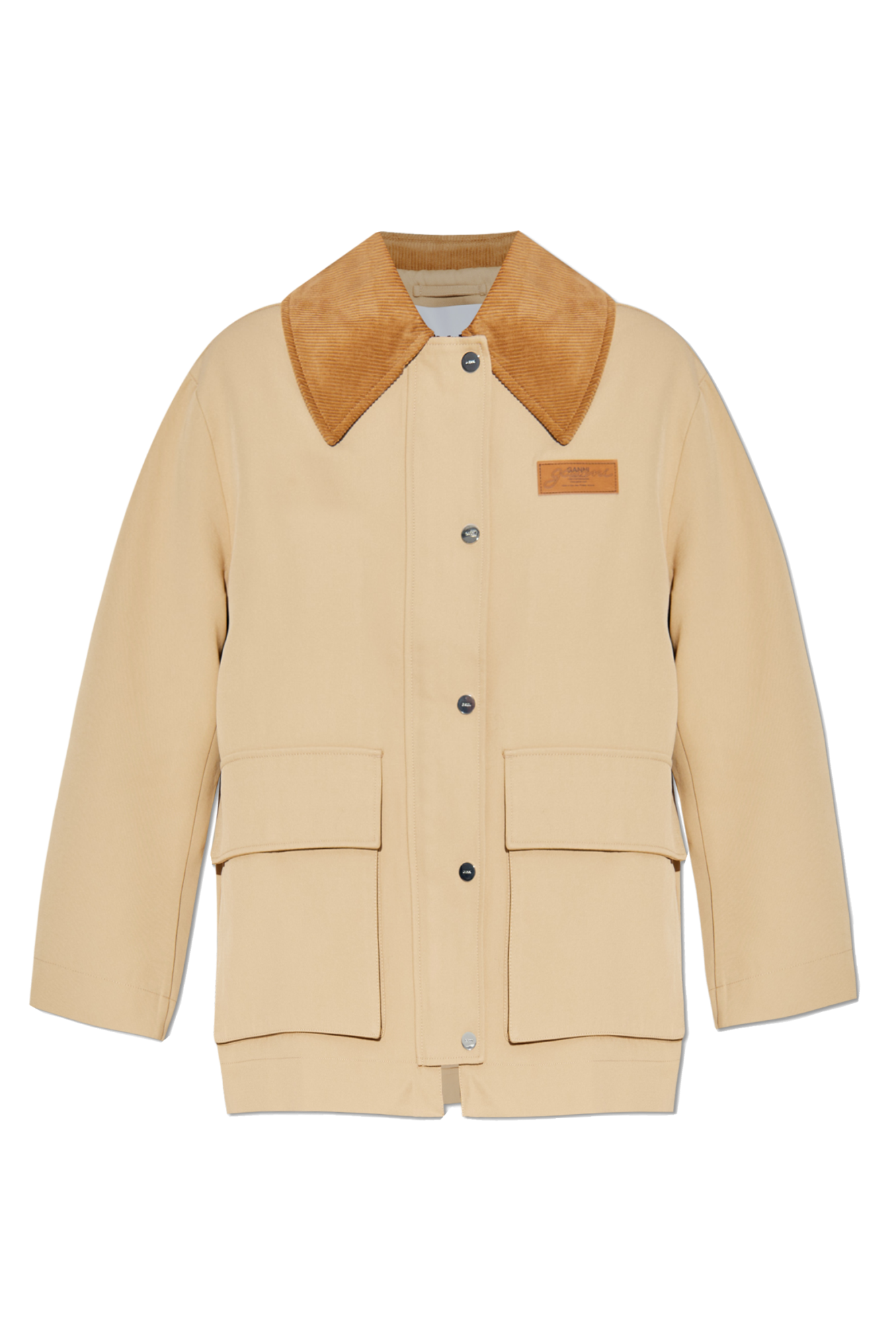 Beige Oversized jacket Ganni - Vitkac AS